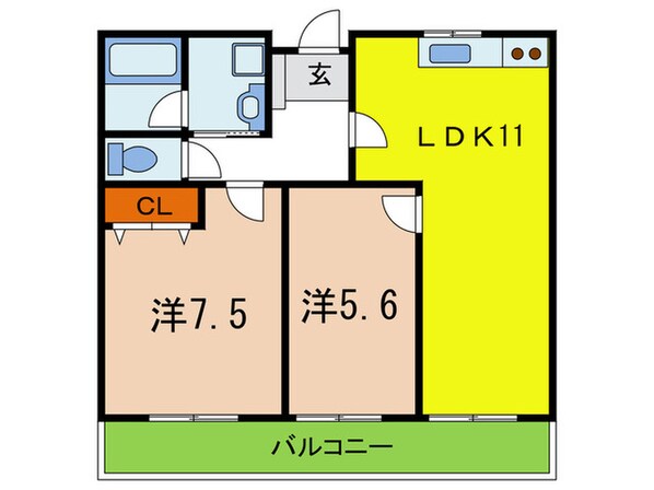 ホップス板宿の物件間取画像